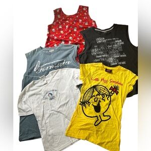 Graphic Shirt Lot – 8 Included – Disney, Hello Kitty, Vintage, Band Tees & More